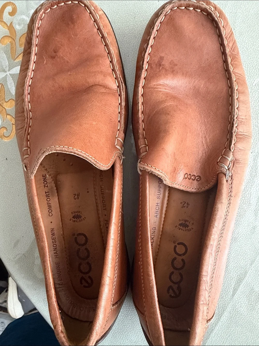 Ecco smooth tan